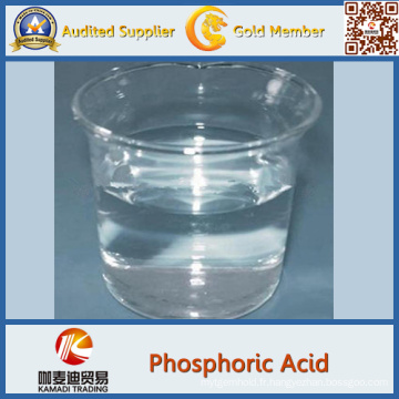 Acide phosphorique 85 de catégorie comestible P2o5 (numéro de CAS: 7664-38-2)